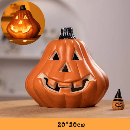 Pumpkins Lamp Halloween Decoration For Home Yard Garden Outdoor Decor Hallowen Horror House Skull Party Props Glow in The Dark