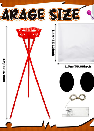 Halloween Decoration - Ghost/Candy Bowl Stand Lighting Large Witch Ghost/ Pot Trick Or Treat/ Candy Lighting Candy Stand Bucket - Riparo82