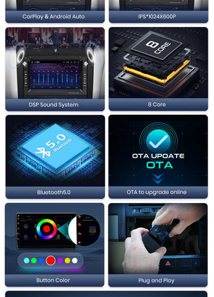 AWESAFE Carplay android Auto Radio for VW Golf 4 Passat POLO Transport T5 Multivan Seat Jetta Car Intelligent Systems Autoradio - Riparo82