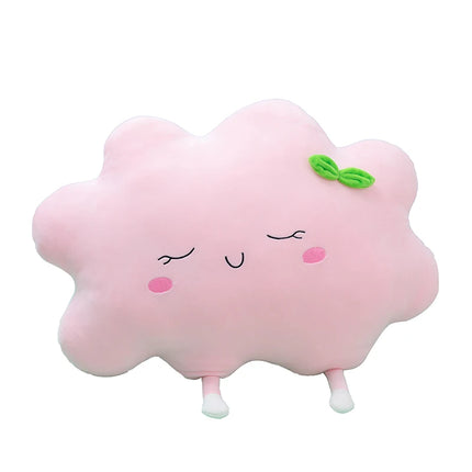 Plush Pillow Sleeping Sun Cloud Shaped Cartoon Bed Decor Nursing Yellow Pink Blue 6 Sizes