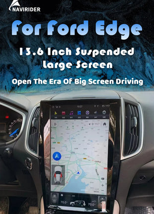 Tesla Style 13.6inch Android Screen GPS Navigation Carplay Autoradio For Ford Edge 2015-2019 Stereo Car Multimedia Video Player - Riparo82