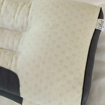 1PCS Neck Pillow Grey Help Sleep Protect The Neck Cervical Orthopedic Soybean Fiber Massage Household SPA Pillow For Sleeping.