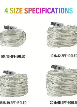 USB 5V Smart RGB-IC Fata Stringa di luci Luci di Natale Decorazioni Lampada Ghirlanda WS2812 APP Bluetooth e telecomando indirizzabile - riparo82