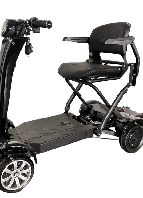 4 Wheel Automatic Foldable Electric Scooter For Adults With Seat 500W 36V Mobility Scooters For Seniors Removable Battery - Riparo82