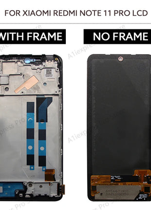 Schermo LCD per Xiaomi Redmi Note 11 Pro 4G 5G Touch Screen Digitizer Assembly 2201116 TG 2201116 TI 21091116 I 2201116 SG - riparo82