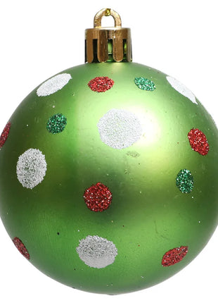 Palline di Natale Ornamento Palline di Natale pendenti scintillanti per la decorazione dell'albero Palline di caramelle per la festa natalizia al coperto della casa di Natale - riparo82