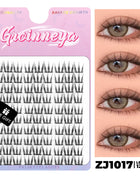 GROINNEYA DIY Lashes Extension Kit Cute Cat Paw False Eyelashes for Enlarged Eyes Korean Actress Natural Make Up - Riparo82