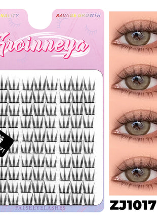 GROINNEYA DIY Lashes Extension Kit Cute Cat Paw False Eyelashes for Enlarged Eyes Korean Actress Natural Make Up - Riparo82