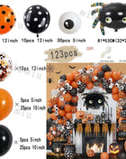 Halloween Bat Balloon Garland Arch Kit Black Orange Ballon 3D Bat Spider Sticker Eye Pumpkin Halloween Party Decoration Supplies - Riparo82