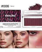 Hot Matte Embossed Blush Palette Rosy Blusher Facial Blush Powder High Pigmented Pink Coral Rouged For Cheeks Smooth Cosmetics