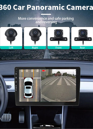 360° Degree Car Camera 1080P 3D Panoramic Surround Rear / Front / Left / Right View Reverse Camera Kits for Android Car Radio - Riparo82