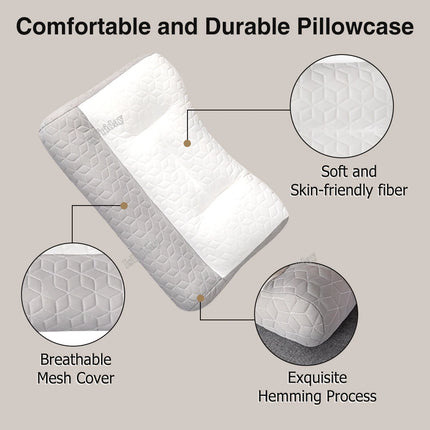 Super Ergonomic Pillow Orthopedic All Sleeping Positions Cervical Contour Pillow Neck pillow for neck and shoulder pain Relief