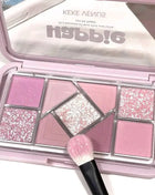 Mint diffuse pink blue small pink frame nine-color eyeshadow palette low saturation clear mint green pearl matte gentle pure des - Riparo82