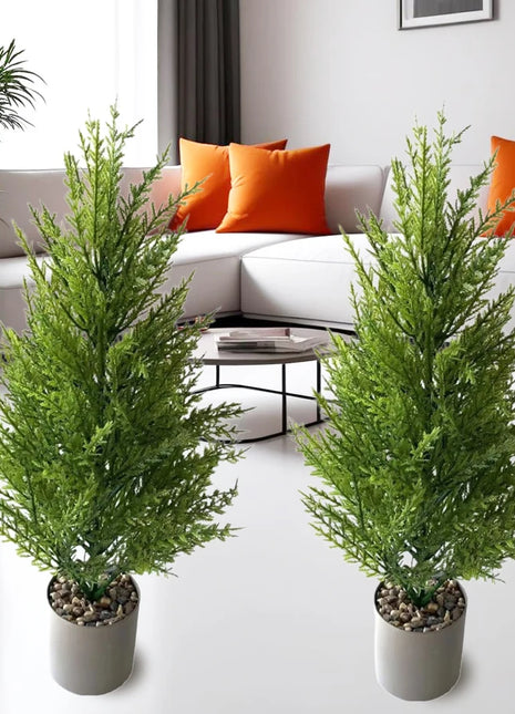 Green Artificial Small Pine Tree Living Room Front Door Corridor Terrace Green Plant Decoration Holiday Celebration Banquet Decoration Realistic Artificial Christmas Tree Does Not Include Pot