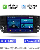 1 Din Android 14 Car Radio For Fiat/Linea/Punto evo 2012-2015 Multimedia Screen GPS Navigation Stereo Audio Head Unit Carplay 4G - Riparo82