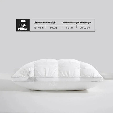 Sleeping Pillows Comfortable Pillows for Sleeping 5-star Hotel Pillow Three-dimensional Soft Bilateral Washed Solid Color Pillow