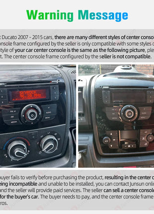 Junsun For Fiat Ducato 2006 2007 2008 -2013  Car Radio Multimedia Navigation 2 din Android 2din Autoradio CarPlay Stereo - Riparo82