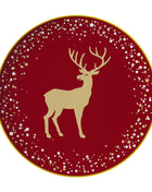 Set di stoviglie in porcellana di cervo nordico Ins per la casa, hotel, bistecche, piatti da dessert, tazze, decorazione per la disposizione degli alimenti occidentali, regalo di Natale - riparo82