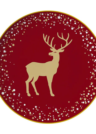 Set di stoviglie in porcellana di cervo nordico Ins per la casa, hotel, bistecche, piatti da dessert, tazze, decorazione per la disposizione degli alimenti occidentali, regalo di Natale - riparo82