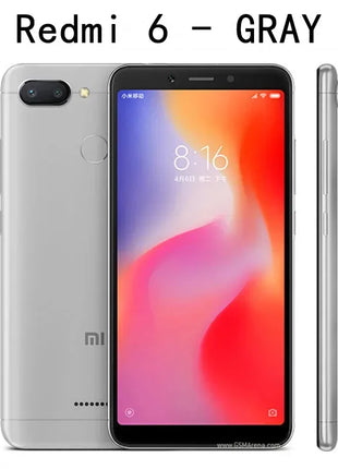 Original Xiaomi Redmi 6 4GB 64GB 13000mAh 6.6 inch celular googleplay Fingerprint Octa-core Global Rom 4G Smartphone - Riparo82