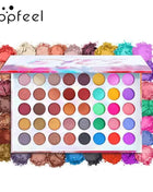 POPFEEL Color Studio Eyeshadow Palette, Highly Pigmented 40 Shades Matte and Shimmers Makeup Palette, Waterproof Blendable
