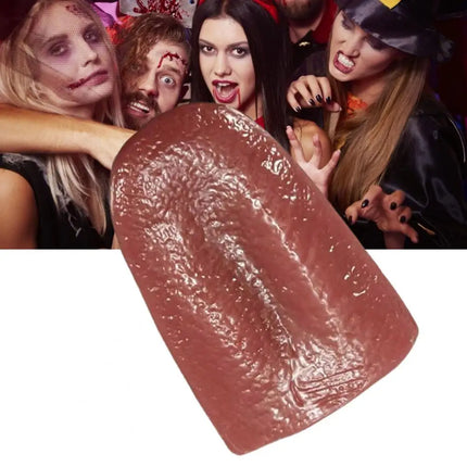 Realistic Horrible Hot Halloween Harmless Fake Tongue Magic Trick Joke Prank Stretchable Prop
