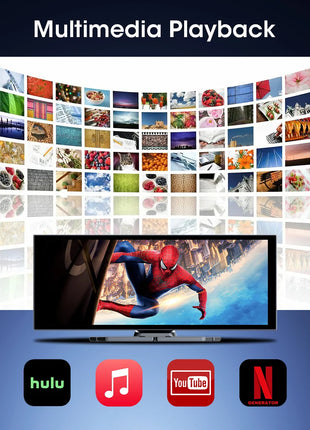 10/11.26" Wireless Carplay Screen for Car,4K Dash Cam HD Car DVR,Android Auto GPS Navigation Video Recorder,1080P Camera,FM,WIFI - Riparo82