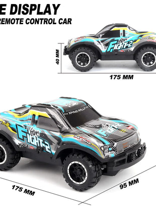 Auto telecomandata Jeep fuoristrada illuminata a LED Piccola proporzione Macchinina giocattolo per bambini non carica