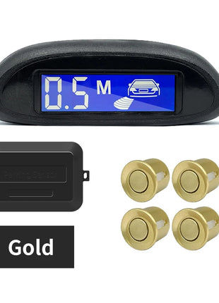 Hippcron Parking Sensor For Car With Auto Parktronic Reverse LED Monitor 4 Sensors Radar Detector System Backlight Display - Riparo82