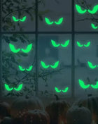 Halloween Night Light Wall Stickers Peeping Night Light Eyes Stickers Ghost Decoration Stickers Fluorescent Horror Wall Stickers - Riparo82