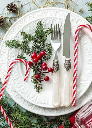 100/10 pezzi di bastoncini di zucchero di Natale ornamento di plastica albero di Natale appeso decorazione stampella intrecciata bastoncini di zucchero favore di partito al coperto - riparo82