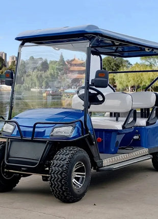 Electric Golf Cart 48V 60v 72v 4kw Electric Vehicles Golf Carts for Adults 8 Seat with Folding Seat Buggy Car - Riparo82