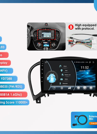 Hizpo Car Radio For Nissan Juke YF15 2010 - 2014 Carplay 4G Multimedia Video Player GPS Autoradio AI Voice 2 Din Android Auto BT