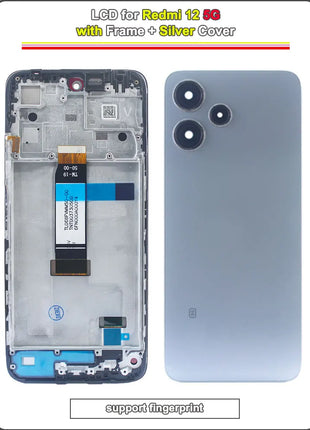 Testato LCD per Xiaomi Redmi 12 5G Display LCD Touch Screen Digitizer Sostituzione per Redmi 12 5G Telefono 2AFZZRN8DY 23076RN8DY LCD - riparo82