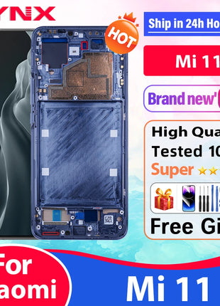 6.81 "Per Xiaomi Mi 11 Display LCD Touch Digitizer Assembly Per Xiaomi Mi 11 M2011K2C M2011K2G Display Parti di Ricambio Dello Schermo - riparo82