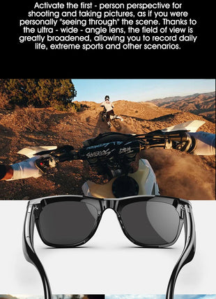 Xiaomi 4k Hd Ai Smart Glasses Camera Wearable Mini Camera Bluetooth Call Voice Assistant Control Smart Sports Camera Glasses - Riparo82