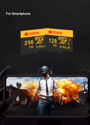 Scheda di memoria KODAK Micro SD 512GB 256GB FINO A 100 MB/s C10 U3 32GB 64GB 128GB Scheda TF 4K HD per adattatore lettore di schede USB Microsd