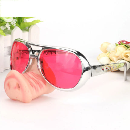Creative Pig Nose Toy Glasses Ghost Festival Ball Costume Funny Glasses Birthday Dress Up Photo Props Happy Halloween Kids Gift