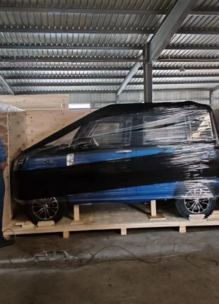 Export Eco car 4-wheel pure electric car 60v105Ah 1000w adult two-wheel drive 5-seat low-speed mini electric battery car - Riparo82