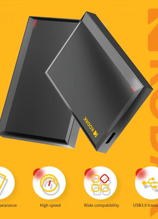 Disco rigido esterno portatile Kodak PHDD, supporta USB 3.0, capacità 500 GB/1 TB/2 TB opzionale