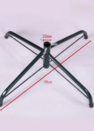 Base per supporto per albero di Natale in metallo Robusta base rotante per albero di Natale artificiale Gambe per supporto per albero di Natale - riparo82