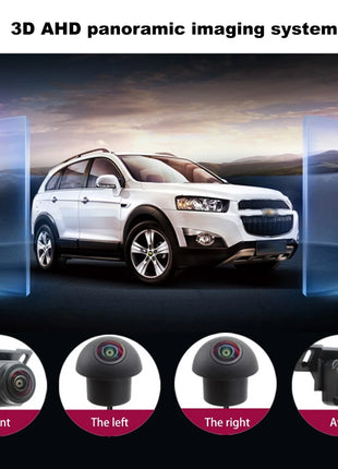 360 Car Camera Panoramic Surround View 1080P AHD Right+Left+Front+ Rear View Camera System for Android Auto Radio Night Vision - Riparo82