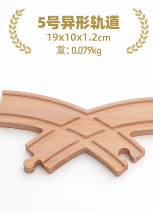 NUOVA binario ferroviario in legno tutti i tipi biforcazione biforcazione binario in legno di faggio accessori adatti per binari in legno Thomos giocattolo - riparo82