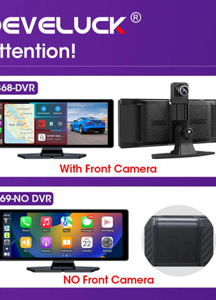 11.26 inch Dash Cam Car DVR 4K Camera Wireless Carplay Android Auto Touch Screen Dual Len Video Recorder Dashboard BT FM AUX GPS - Riparo82