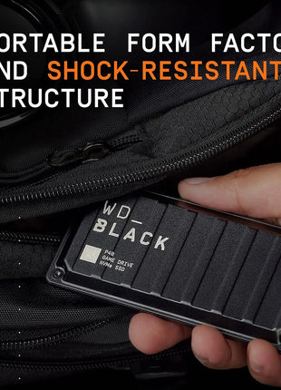 Western Digital WD 1TB 2TB P40 Game Drive SSD -500GB Fino a 2.000 MB/s, illuminazione RGB, unità a stato solido esterna portatile