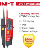 UNI-T Voltage Testers UT18C UT18D UT15C Phase Sequence Continuity Voltage Detector LCD Display Auto Range IP65 Waterproof Meter - Riparo82
