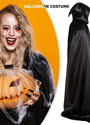 Halloween Cloaks Capes Women Men Cosplay Costumes Long Hooded Devil Demon Dress Up Props Performance Costume for Halloween Party - Riparo82