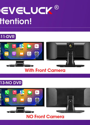 10/11.26 inch Dash Cam 4K Car DVR Wireless Carplay & Android Auto GPS Navigation Video Recorder Dashboard Dual Lens Wifi FM AUX - Riparo82