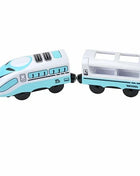 Locomotiva in legno Magnetic Electric Car Train Toys Fit Biro wood Diecast Slot Train Track Railway Educational Toys For Kids