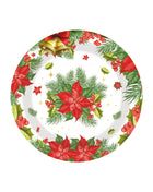 Set di stoviglie natalizie con campana a forma di fiore da 10 pezzi, stoviglie usa e getta, bicchieri di carta e piatti di carta, stoviglie per feste di Natale all'ingrosso - riparo82